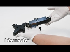 OEM ODM zwarte LED-spoorrail 43-34 mm vier draden en drie circuits