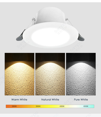 LEIDENE van 9W 12W In een nis gezette Downlight 4000K 6000K regelt In een nis gezette Verlichting retroactief aanpast