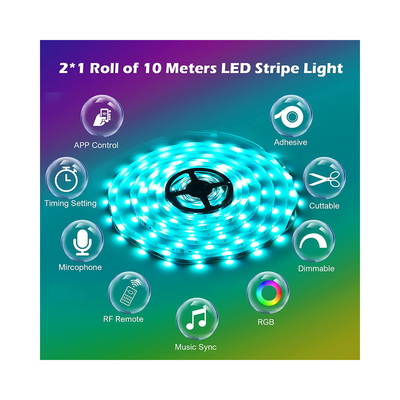 OEM SMD 5050 RGB Slimme LEIDEN Strooklicht Waterdicht voor Decoratie