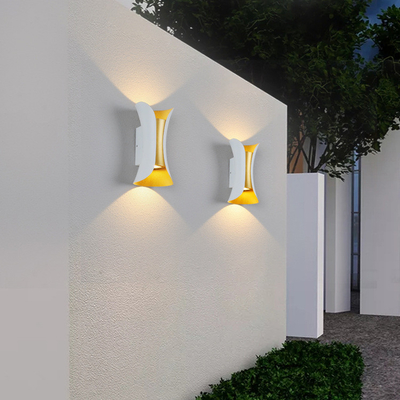 Zand Zwarte Cri80 6W Ip65 Waterdicht boven en beneden Lichtgevende Geleide Muurlampen