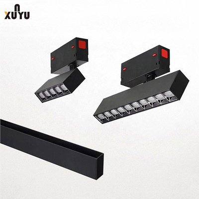 Zwarte die Lineair Magnetisch Geleid Spoor Licht Systeem 7W/10W vouwen