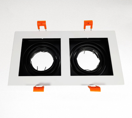Dubbele Hoofdrechthoek Mr16 die Downlight Regelbare In een nis gezette Hoek huisvesten