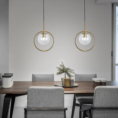 Eetkamer om Glastegenhanger Lichte AC 220V 3000K 4000K 6000K