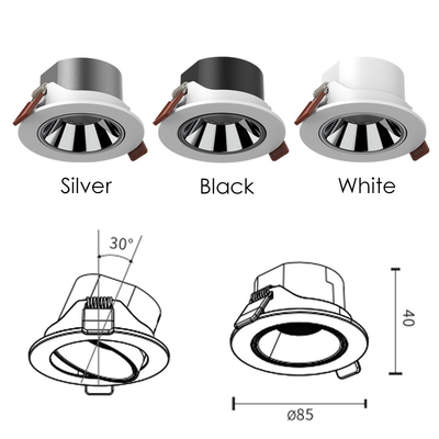 7W/9W Inbouw Cob Downlight 361/506 Lm/W Ronde Led Witte Kleur Spot Lights