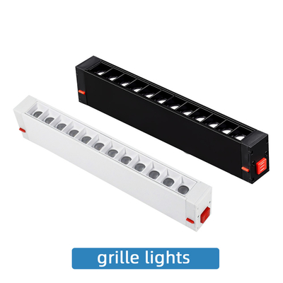 9w 18w LED Magnetisch Spoorlicht Frameloze Verzonken Grille Lamp Voor Woonkamer