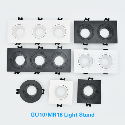 De ronde/Vierkante Commerciële Huisvesting van het Huishotel Mr16 Downlight voor Ingebedde Downlight