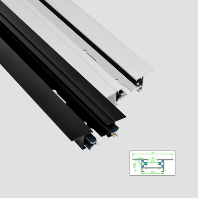 2 de draad bedde Al van het het Spoorkoper van het Aluminiumspoor de Kern Zwart Wit in