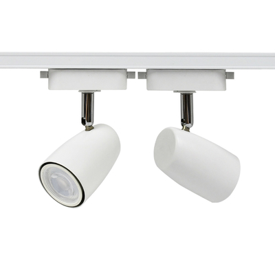Zuivere het Spoorschijnwerper van de Aluminium Witte Kleur GU10, G5.3-Spoor Lichte Huisvesting