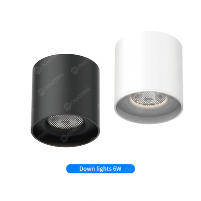Ultra dunne magnetische ronde onderlicht Anti Glare Zwart 6Watt 4000K Spotlight