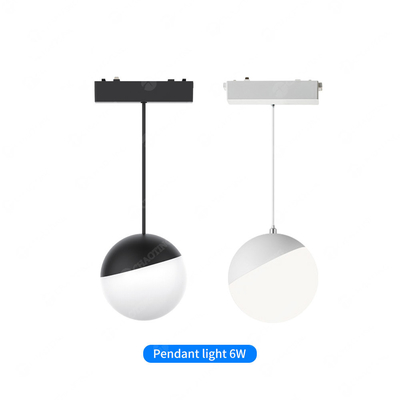 Zwart Wit 180° 6W 48V Magnetisch spoorlicht Ultra dun Magnetisch vloedlicht Kandelaar