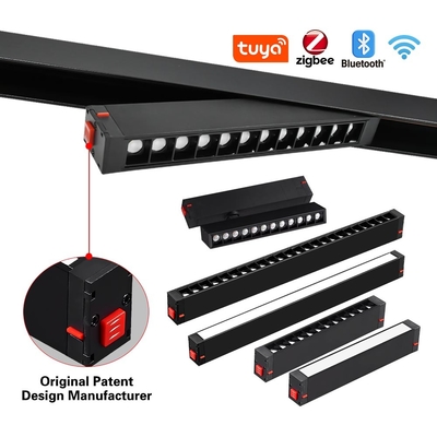 Geen hoofdlicht Magnetisch spooroppervlak gemonteerd spoor lineair 3000K 12W 24W roosterlicht