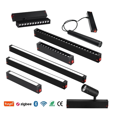 220V vergrendelde hanglamp schijnwerpers lineair 7w 10w Dimmable Led Magnetic Track Lighting