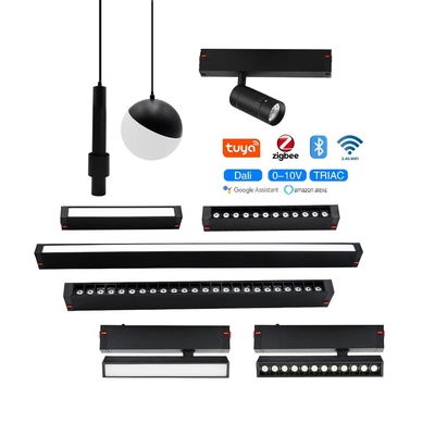 Smartphone bedieningen 2.4G Magnetisch spoor licht hanglamp licht zonder hoofdlicht verlichting