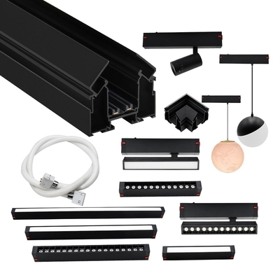 220V Tuya Smart Magnetic Track Lamp 10W 20W Zwarte Lineaire Led Floodlight