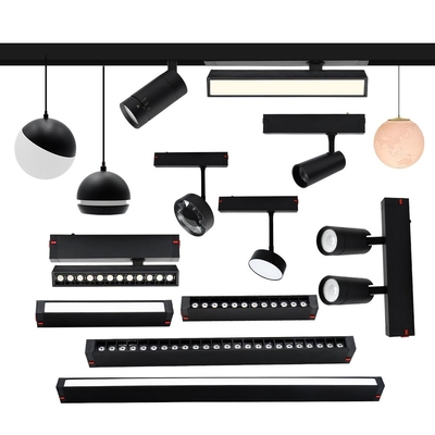 220V Intelligente magnetische zuiging zonder hoofdlicht Verborgen spoorlicht Lijnlicht Spotlight